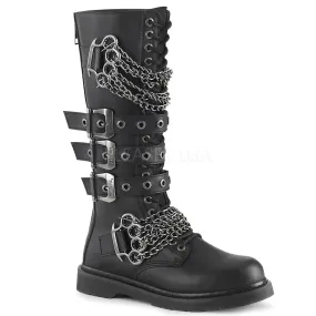 1 Inch Heel BOLT-450 Black Vegan Leather