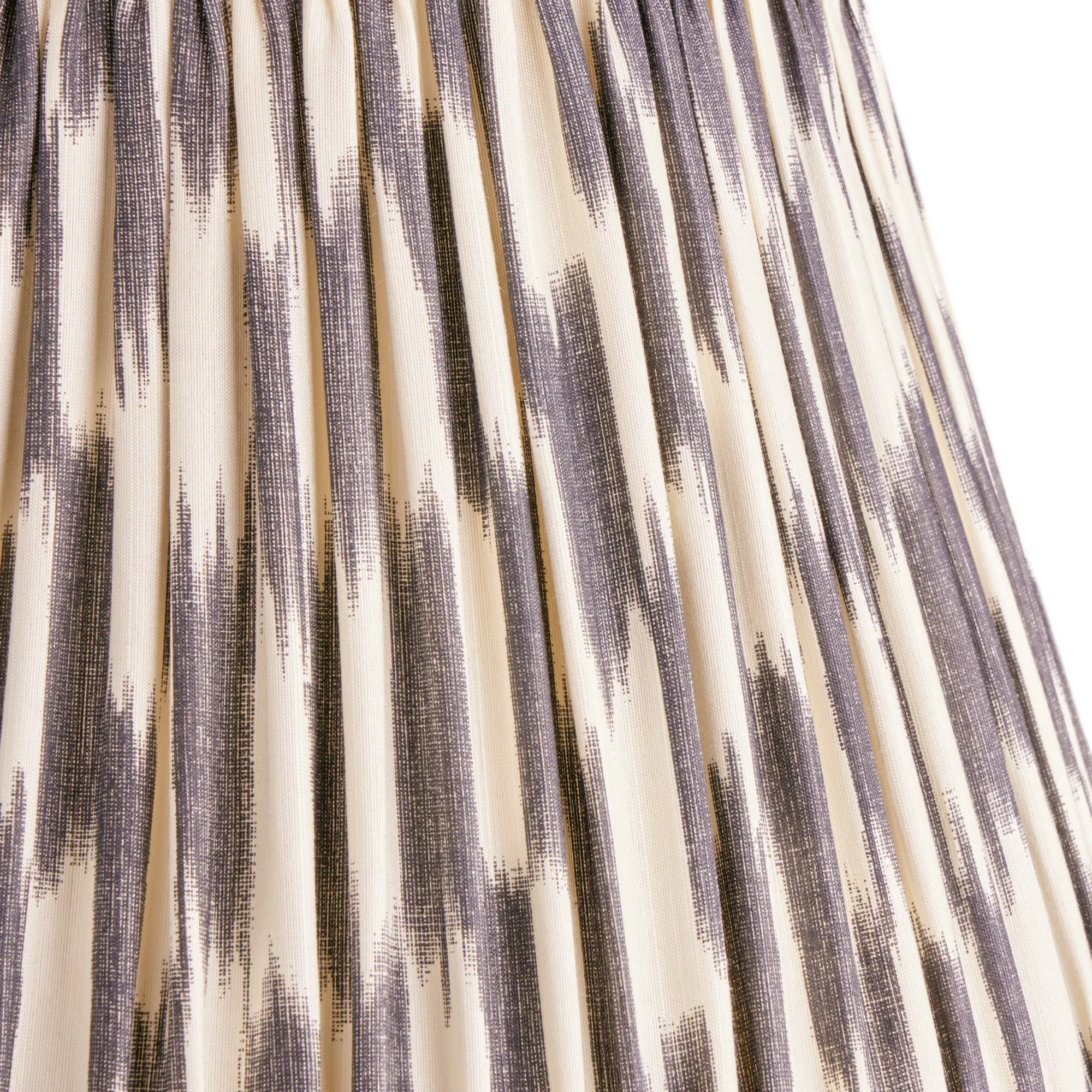 16cm empire silk ikat shade in black and cream Atlas