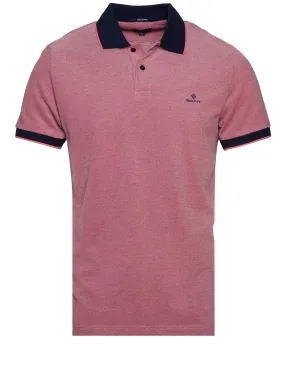 4-colour Oxford Pique Shortsleeve Rugger Sunset Pink