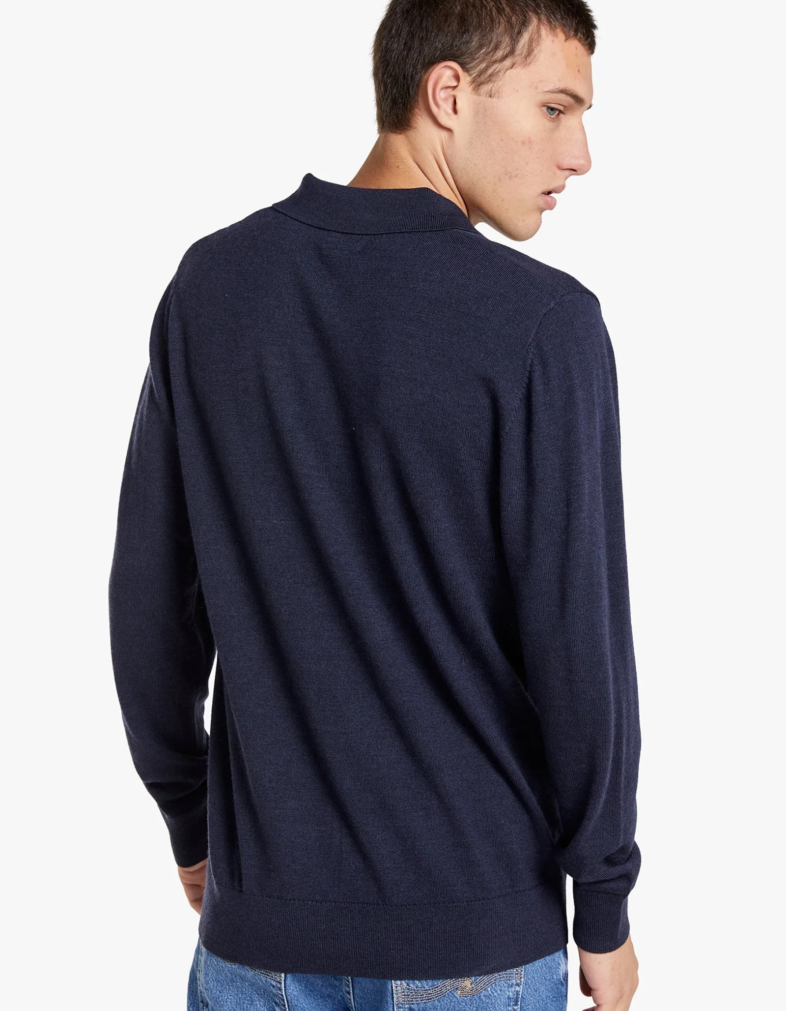 Academy Merino Polo - Navy