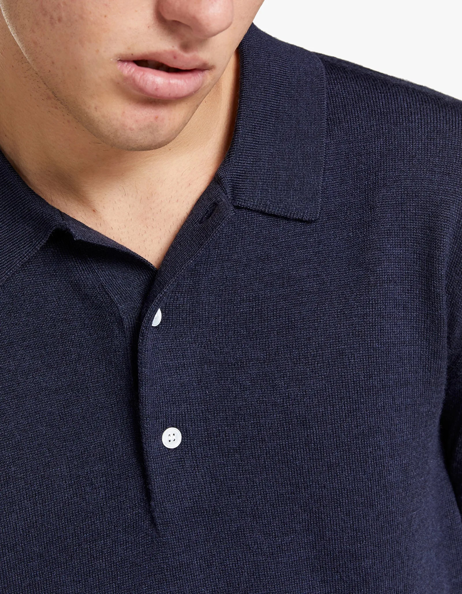 Academy Merino Polo - Navy