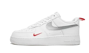 Air Force 1 Low White Red Mini Swoosh