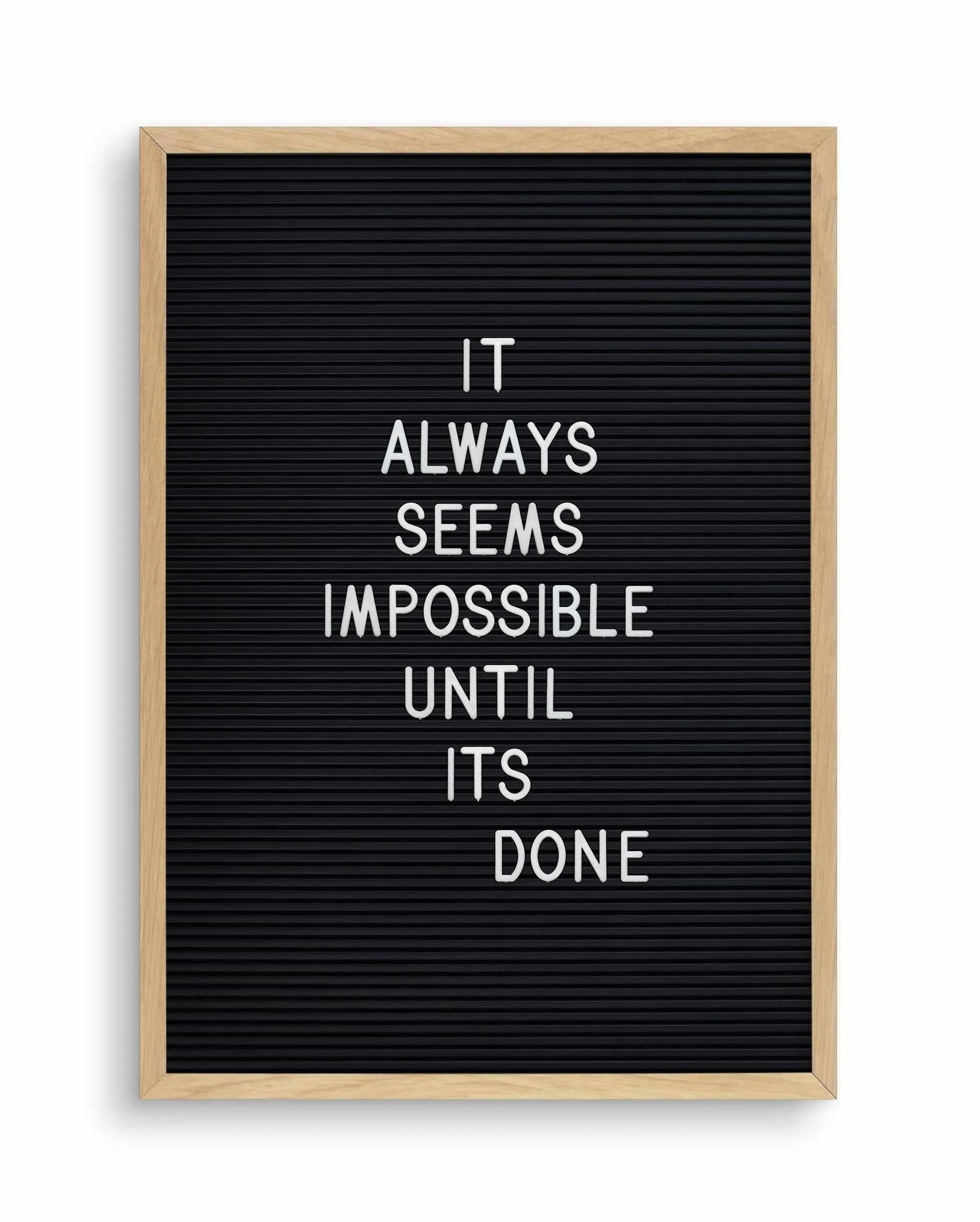 Always Seems Impossible... Art Print