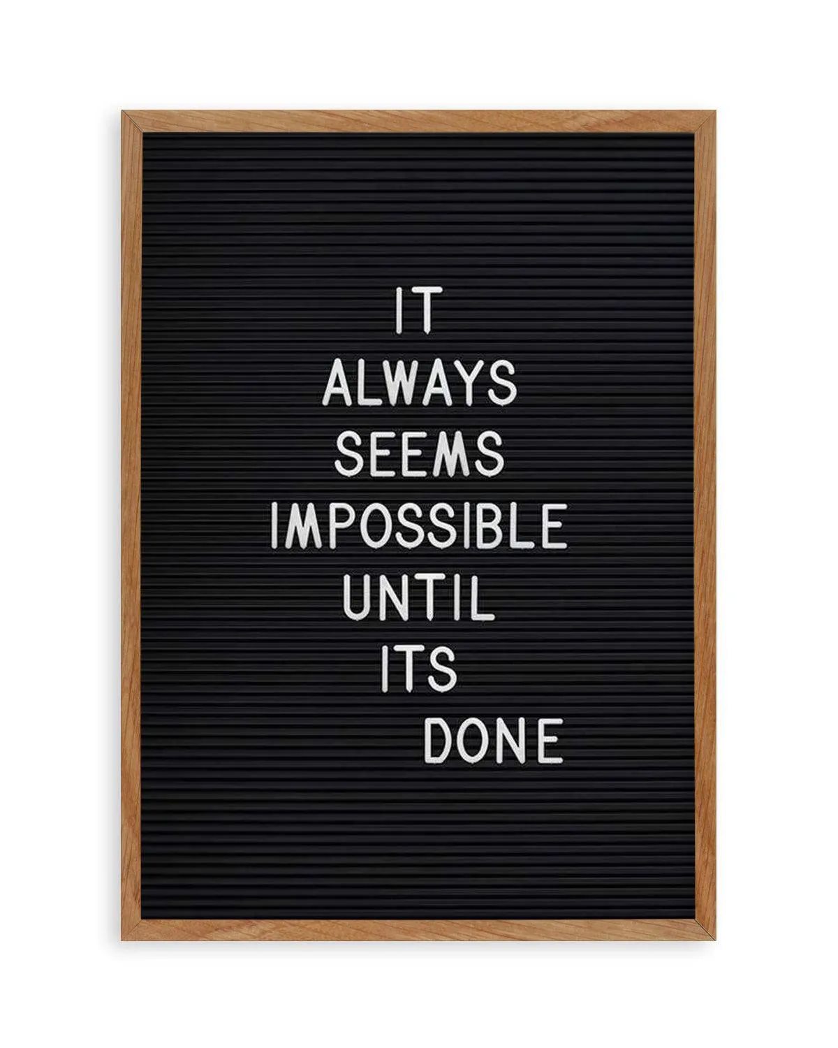 Always Seems Impossible... Art Print