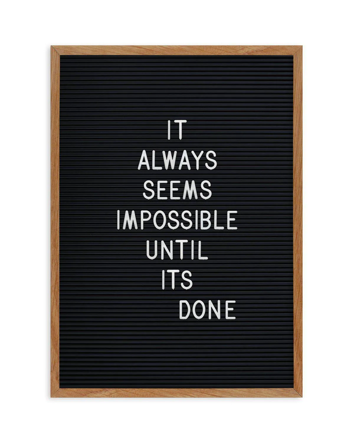 Always Seems Impossible... Art Print