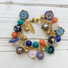 Ammonite Charm Bracelet