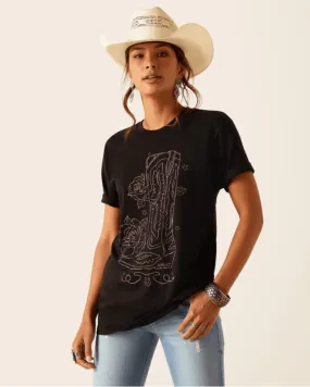 Ariat Women's Black Tall Boot Tee 10051437