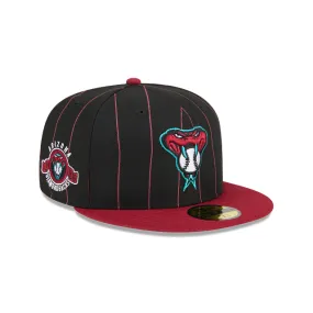 Arizona Diamondbacks MLB Throwback 59FIFTY Cerrada Pinstripe