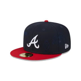 Atlanta Braves MLB Multi Logo 59FIFTY Cerrada