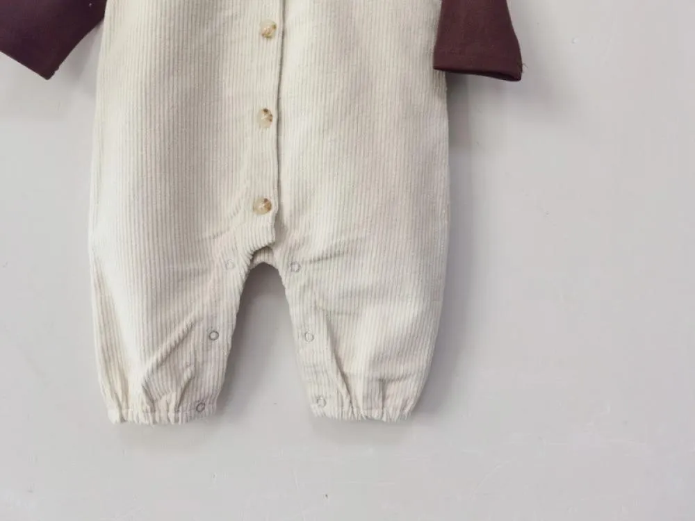 Autumn Winter Baby Boy Corduroy Vest Romper Wholesale Baby Clothes