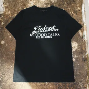 Black T Shirt With Typographic Print