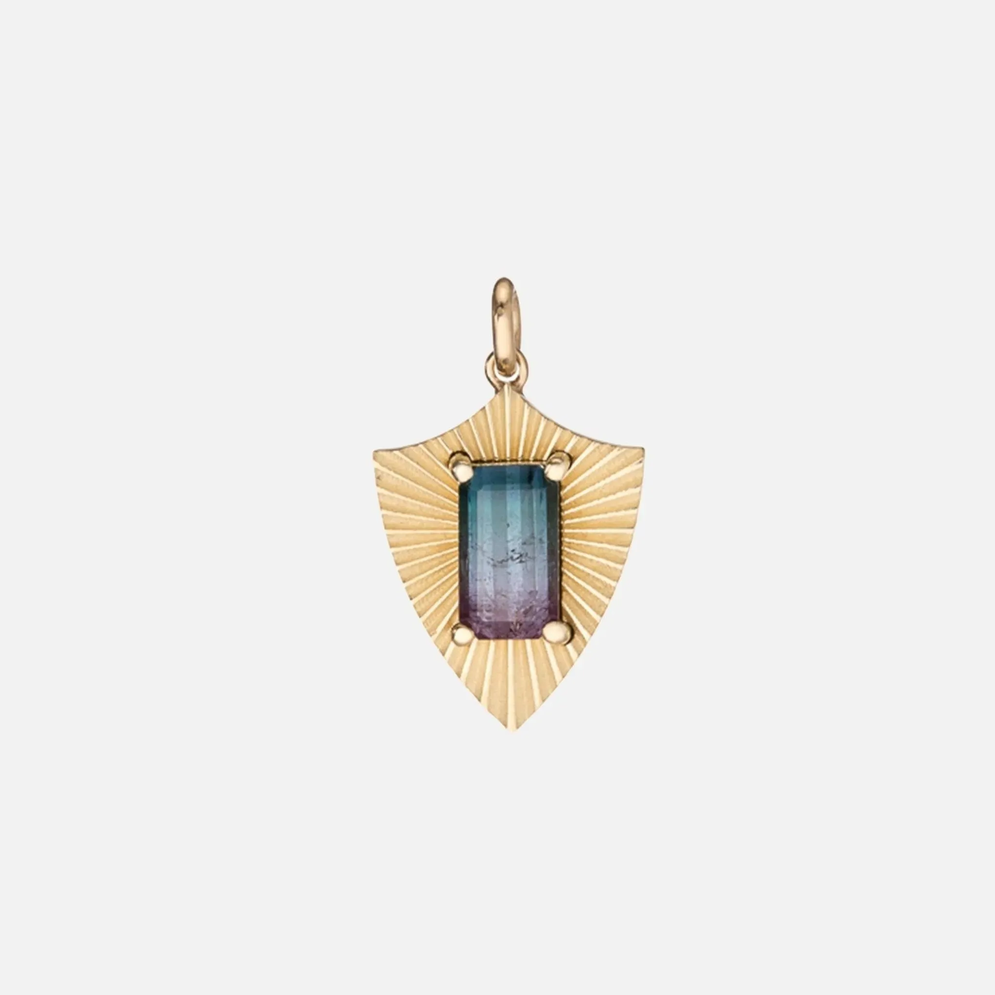 Blue and Purple Tourmaline Protection Light Charm