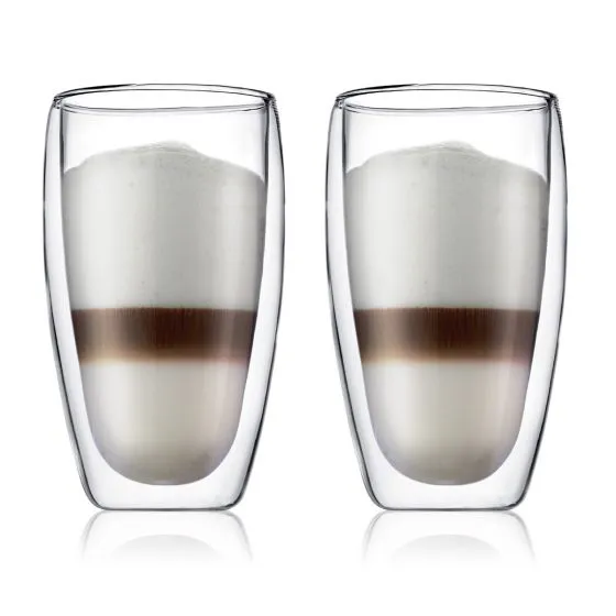 Bodum Pavina 15 Oz Double Wall Glass 2 /Set