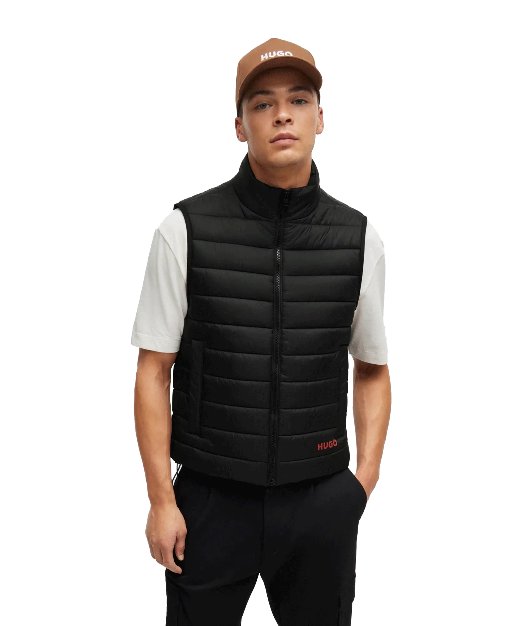 Brentino Slim Fit Gilet - Black