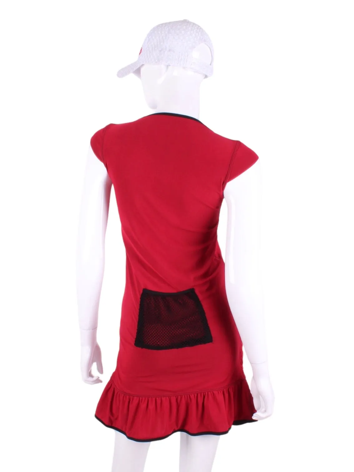 Bright Red Monroe Tennis Dress