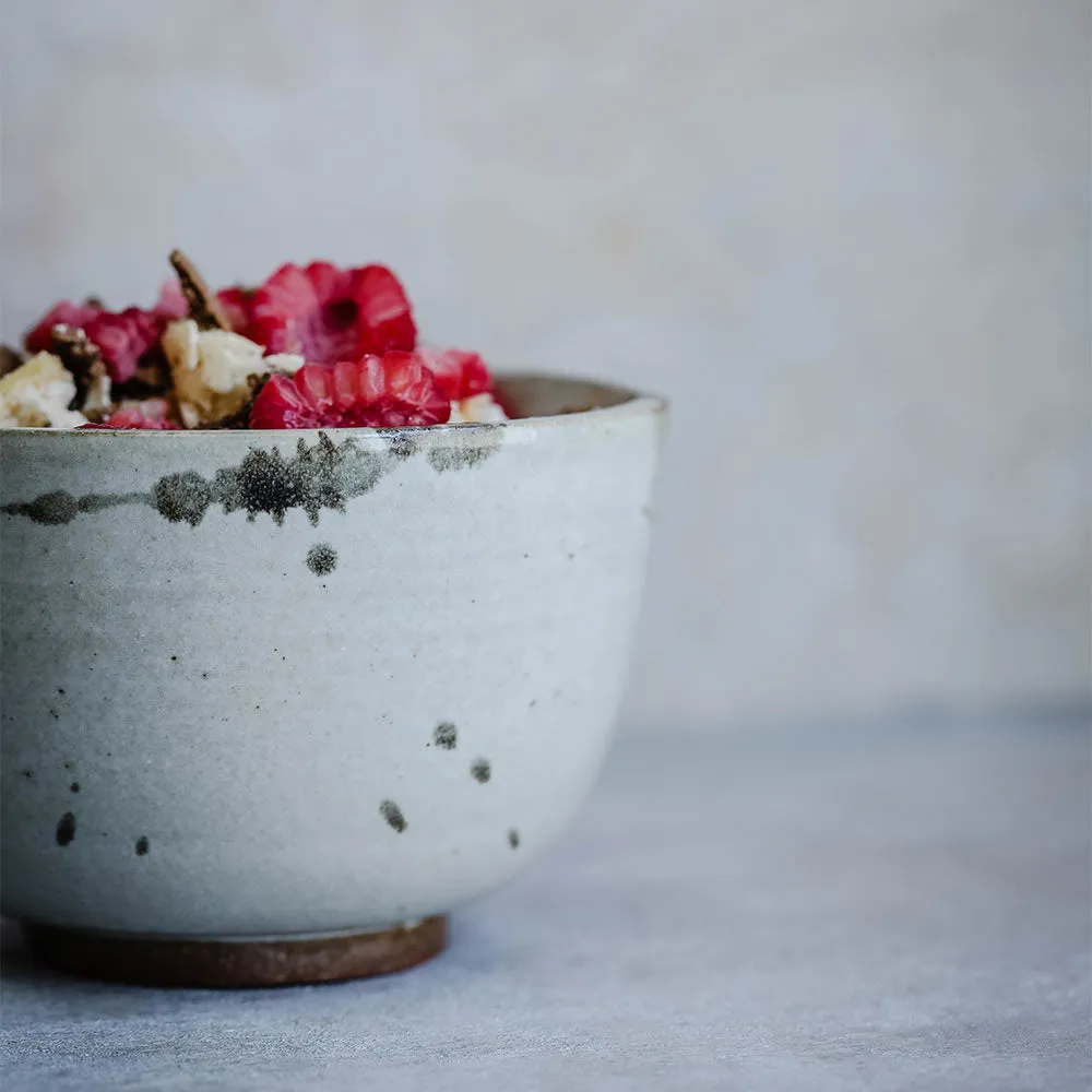 Ceramic Brush Stroke Snack Bowl Set