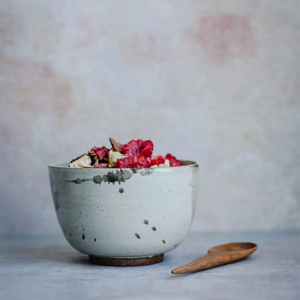 Ceramic Brush Stroke Snack Bowl Set