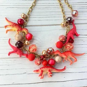 Chili Pepper Dinosaur Necklace