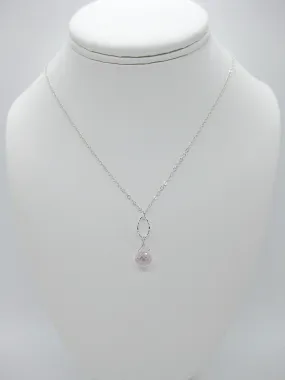 Chrysanthe: Rose Quartz Necklace - n402