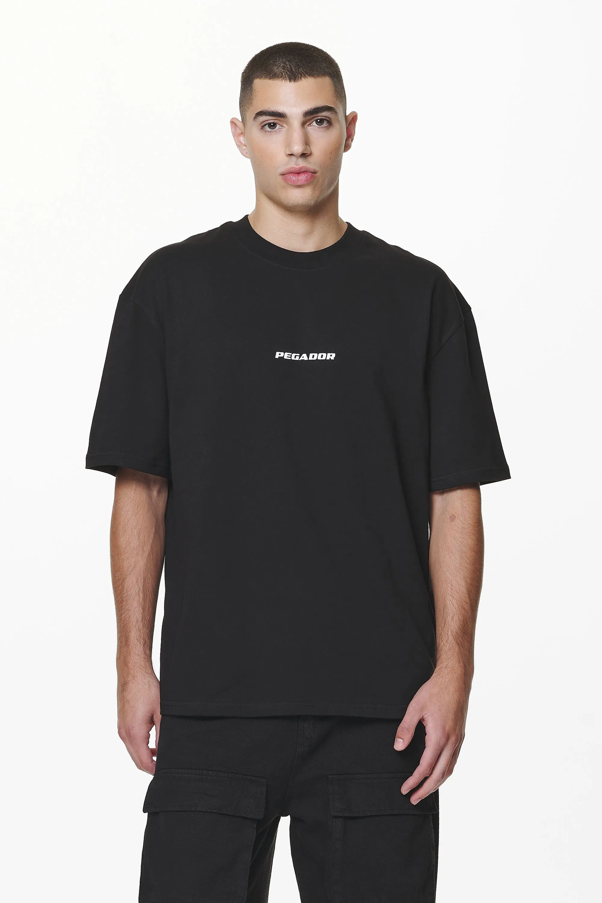 Colne Logo Oversized Tee Black