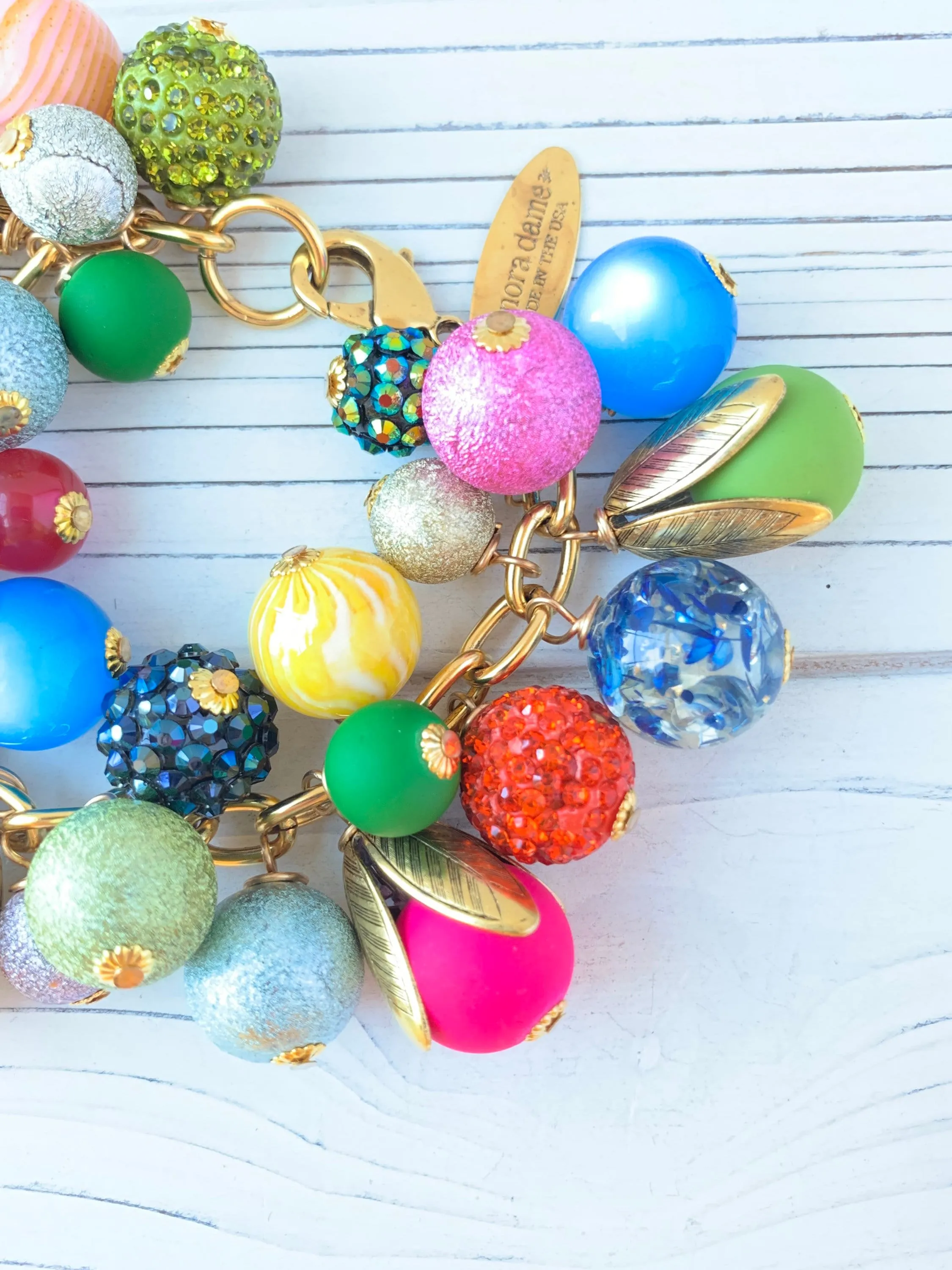 Colorful Bauble Charm Bracelet