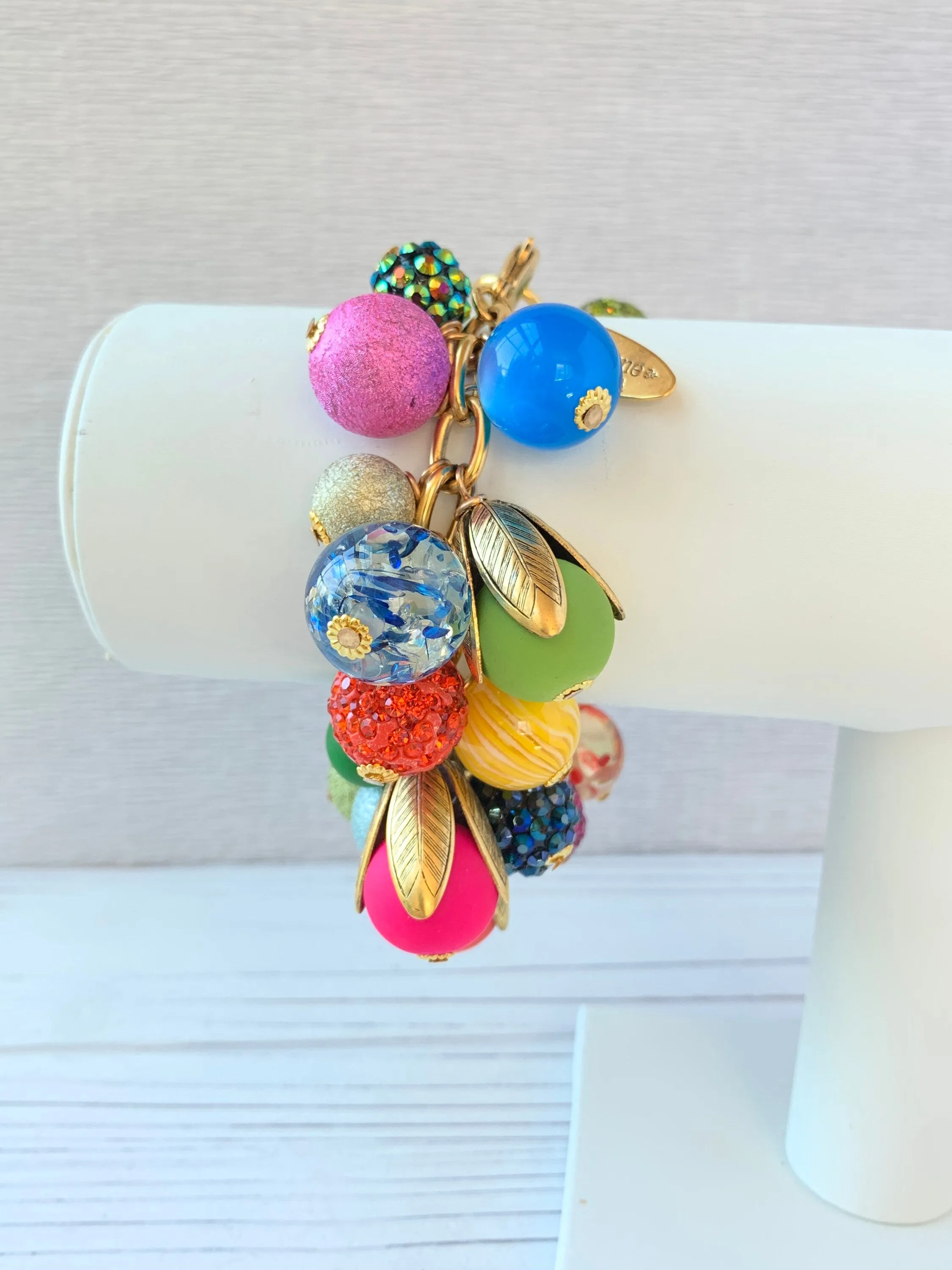 Colorful Bauble Charm Bracelet