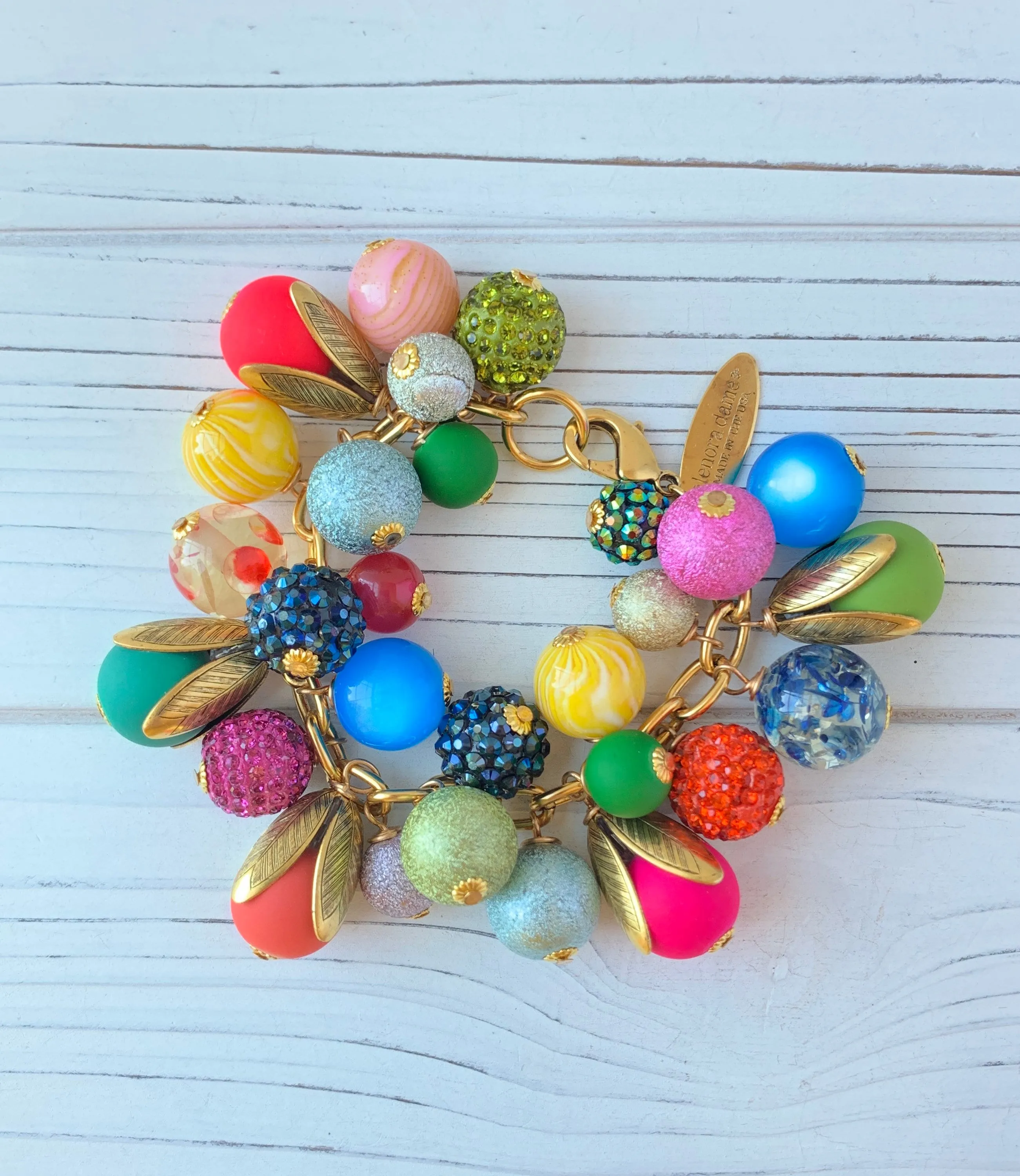 Colorful Bauble Charm Bracelet