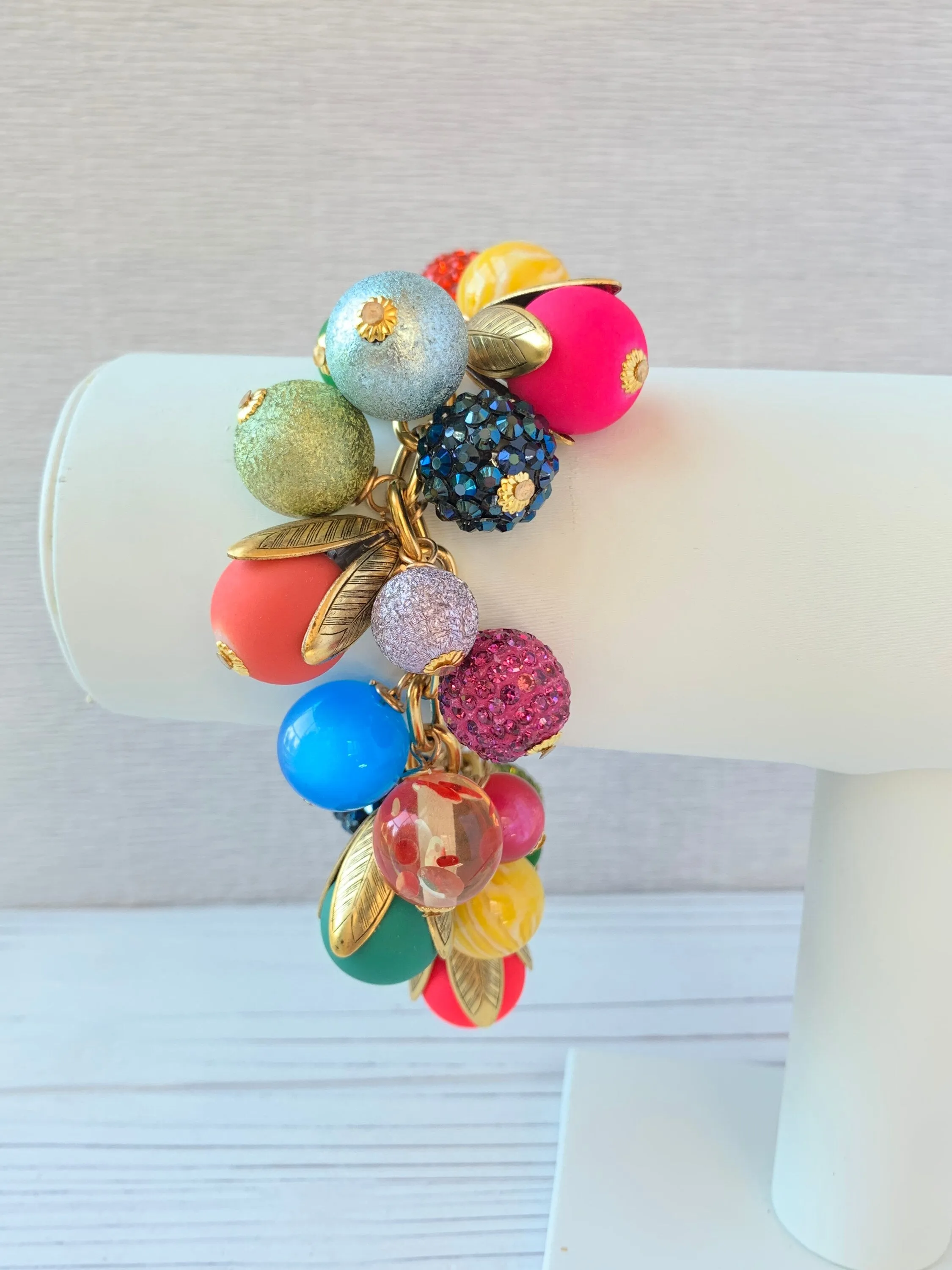 Colorful Bauble Charm Bracelet