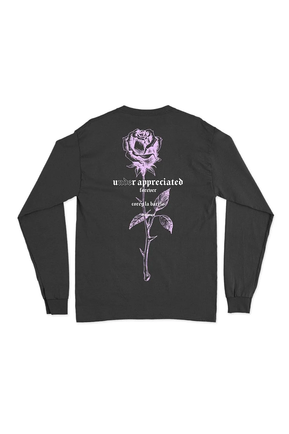 Corey La Barrie Black Long Sleeve Rose Shirt