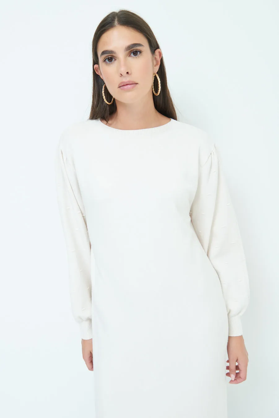 Cozy knit midi dress wholesale