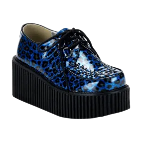 CREEPER-208 BLUE CHEETAH GLITTER