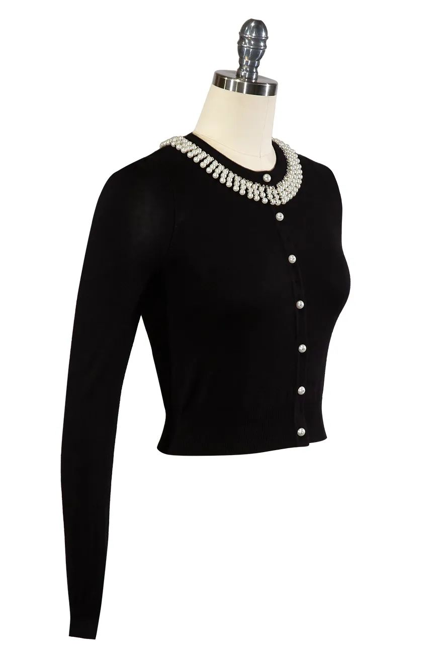 D'Amour High Society Cardigan (Black)