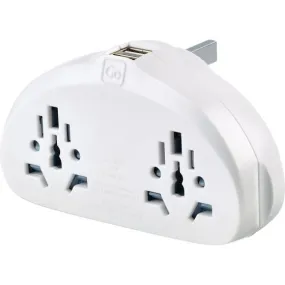 Design Go World-UK Duo Adaptor   USB