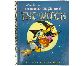 Donald Duck and The Witch Little Golden Book 1st Edition A Printing 1953 Near Fine Condition