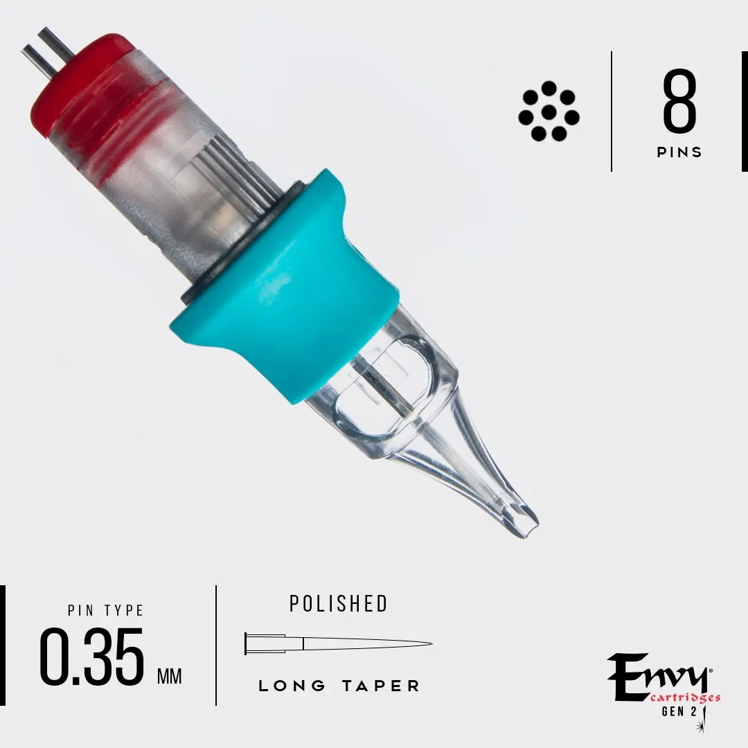 Envy Gen 2 - Traditional Round Liner Tattoo Cartridges (20pk)