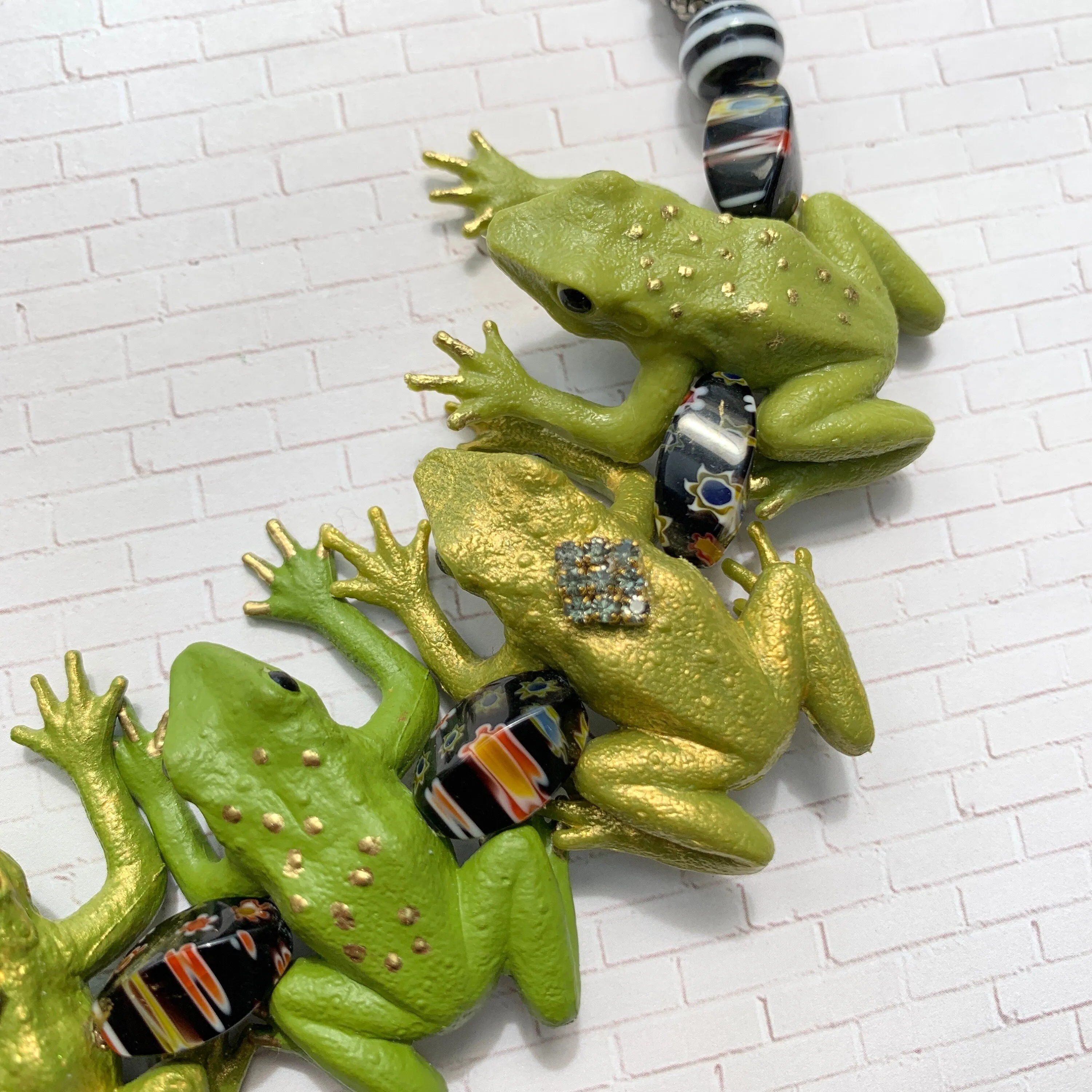 Gilded Frog Necklace