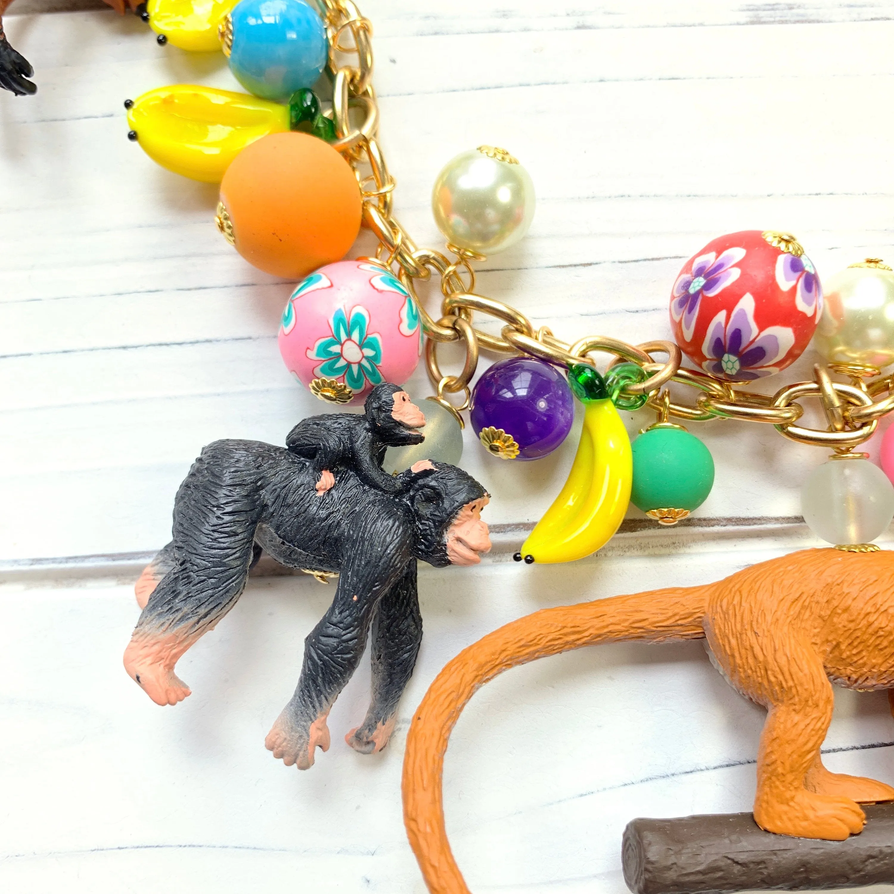 Go Bananas Monkey Necklace