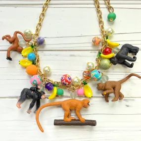 Go Bananas Monkey Necklace