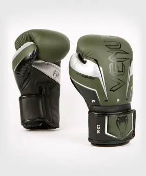 Guantes de boxeo Venum Elite Evo - Caqui/Plateado