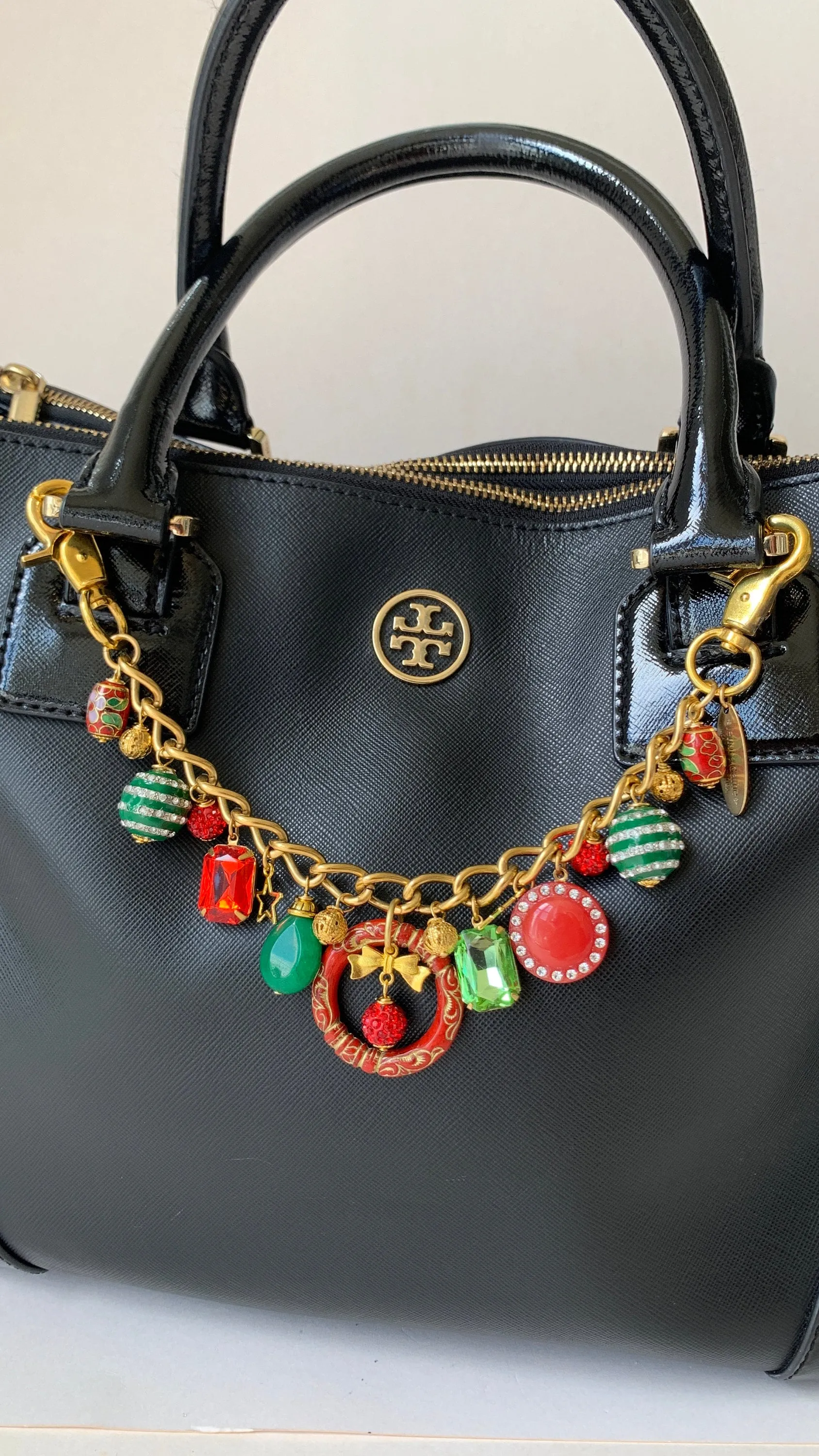 Happy Holidays Chain Bag Charm