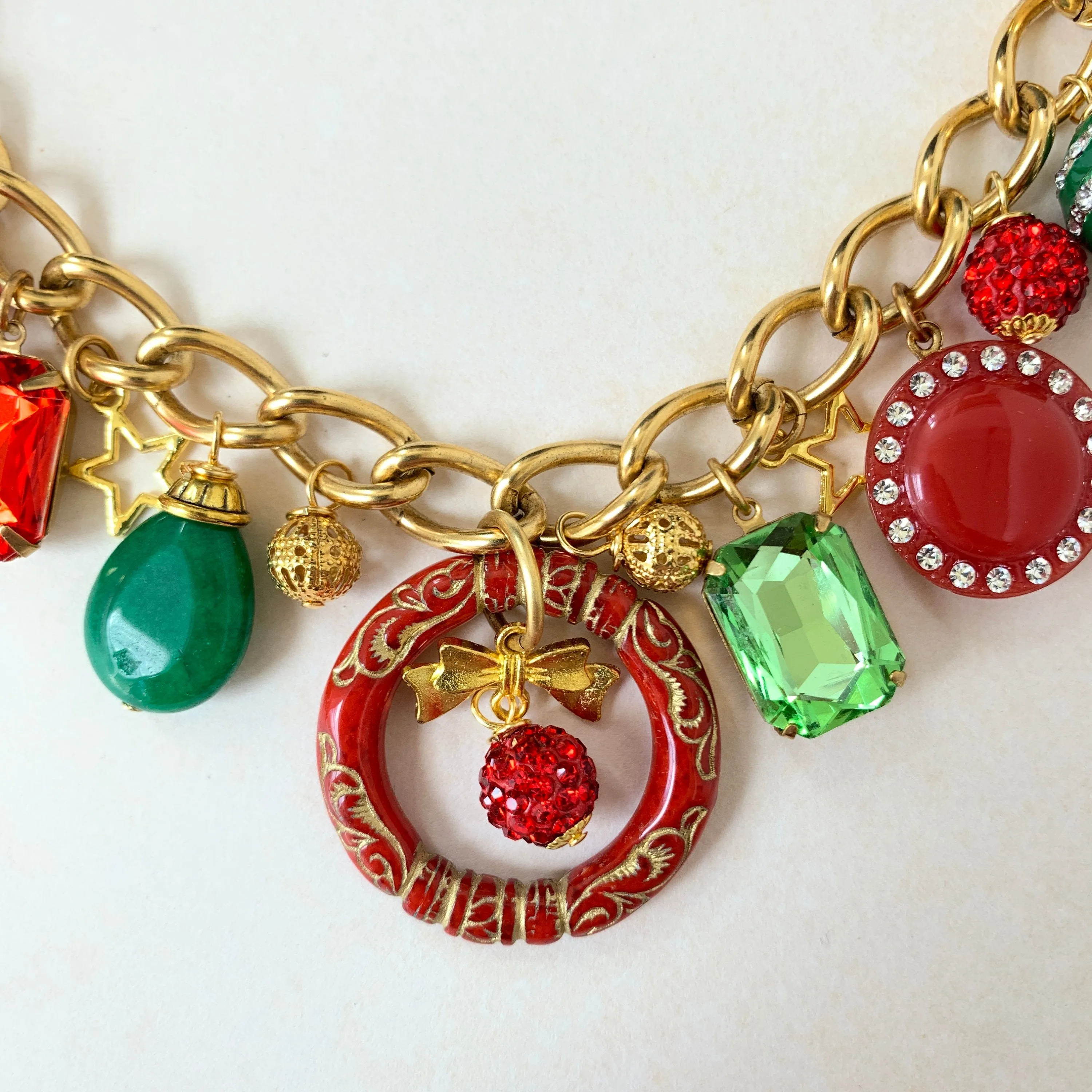 Happy Holidays Chain Bag Charm