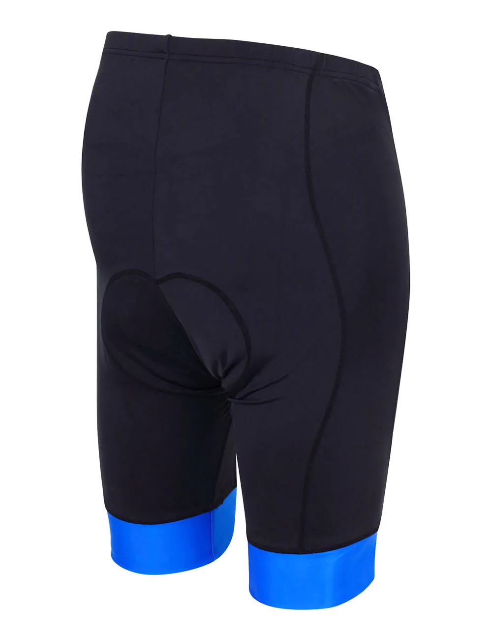 Herren Fahrradhose Kurze Comfort Line Schwarz Blau