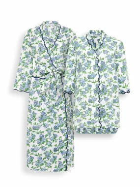 Hydrangea Bundle: Classic Robe   Nightshirt