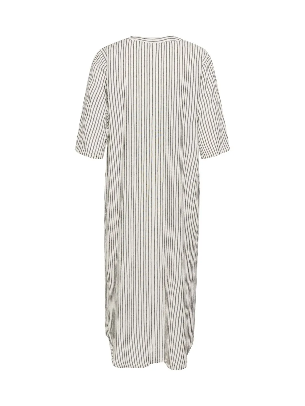 Kaffe KAmilia kaftan dress chalk/black stripe