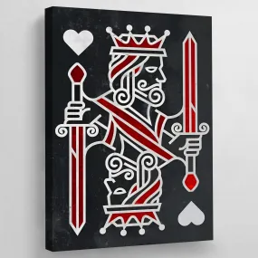 King Of Hearts Wall Art