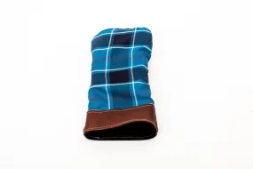 Leather and Wool Tartan Head Cover