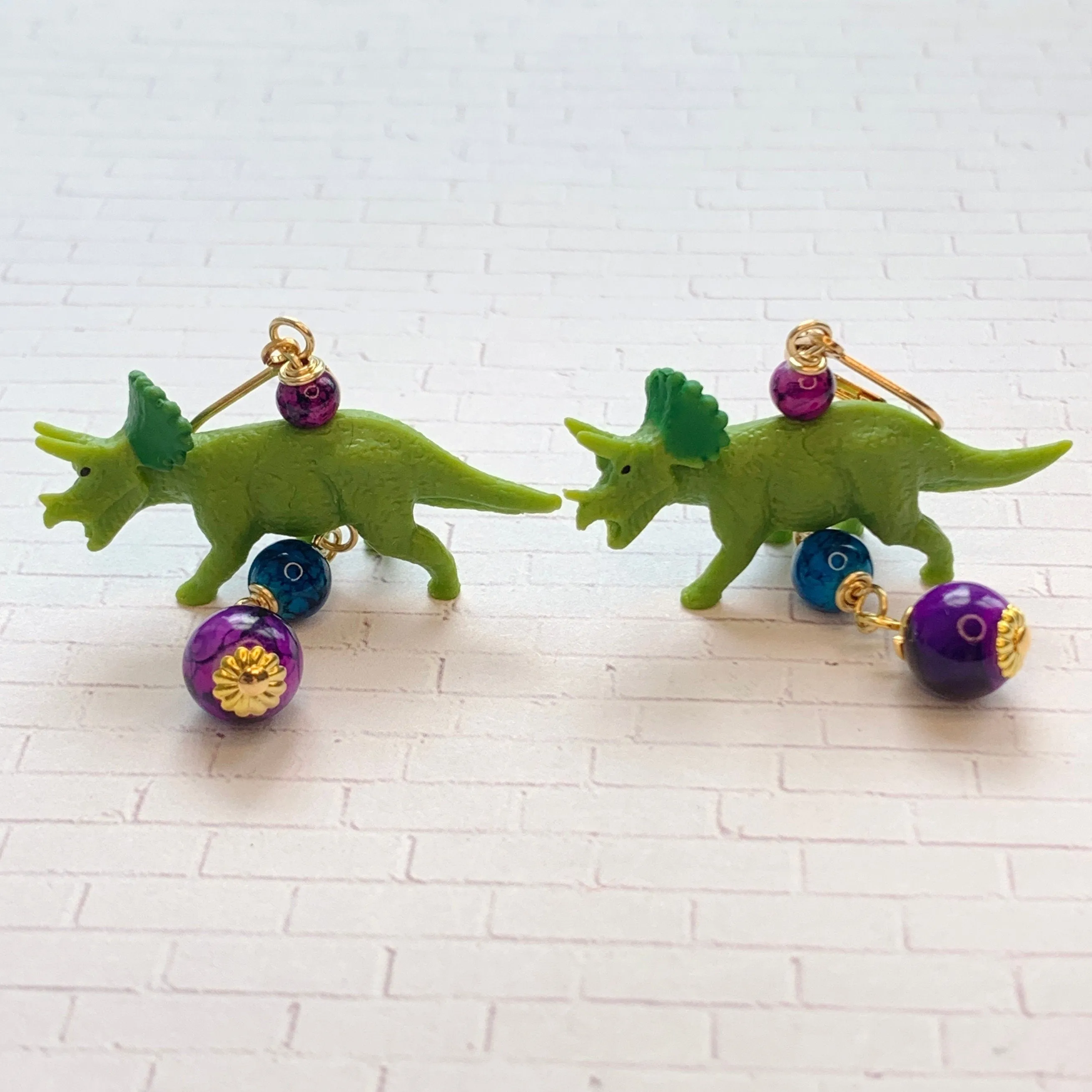 Lenora Dame Mini Dinosaur Earrings