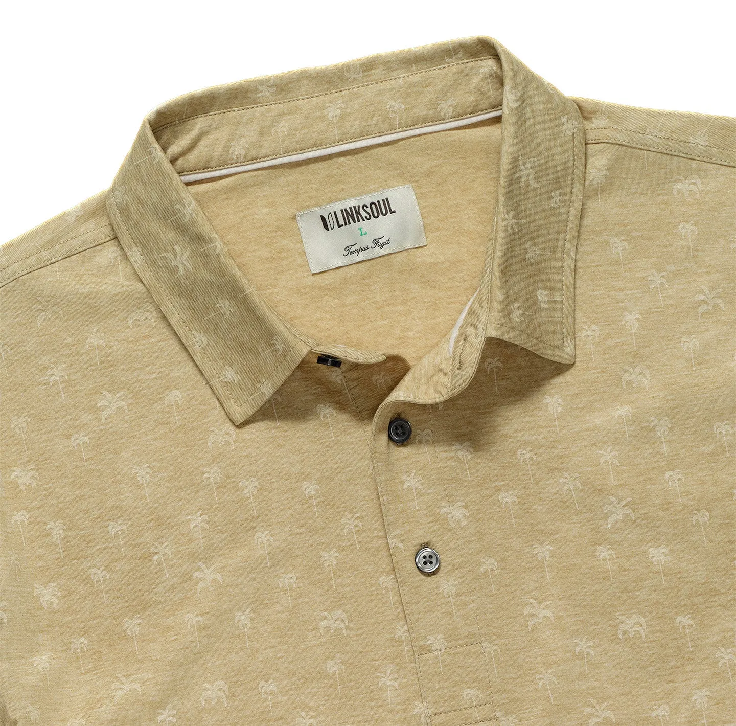 Linksoul Delray Palm Print Polo