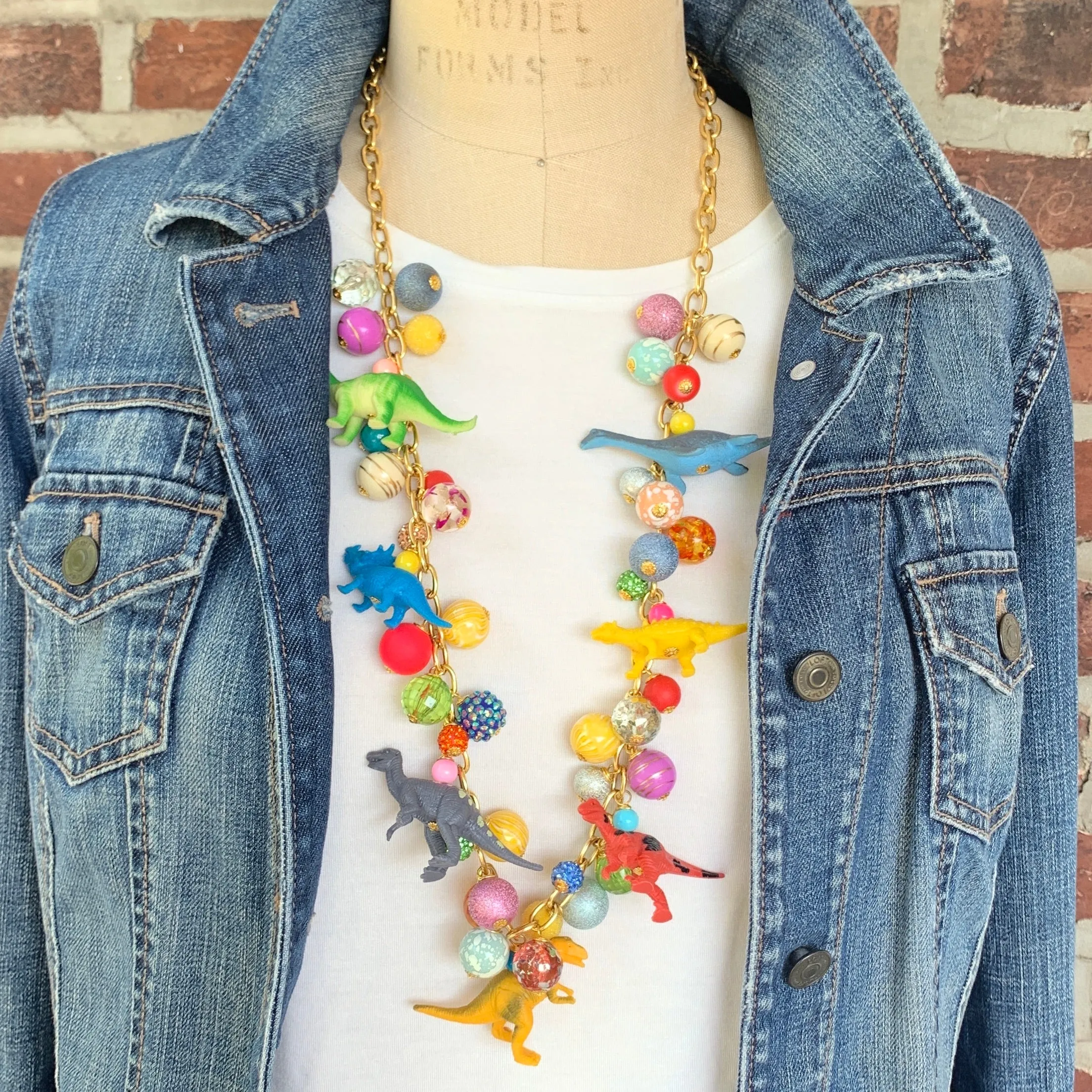 Long Iconic Dinosaur Necklace