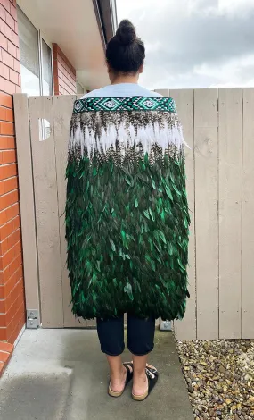 Maori Emerald Green Feather Korowai